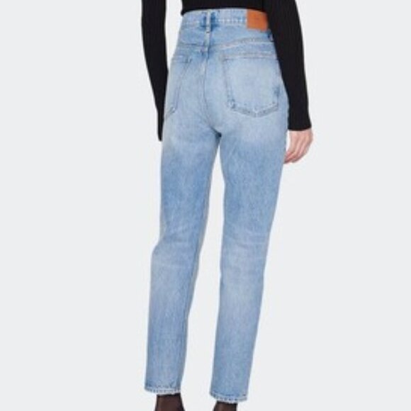 NWT Anine Bing Sonya Jean in Blue Reservoir (30) - Picture 3 of 4